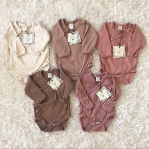 5 Kate Quinn baby girl onesies, size 3-6 months